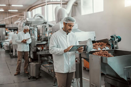 Compressed air in food production